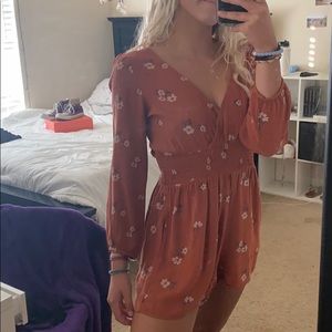American Eagle floral romper